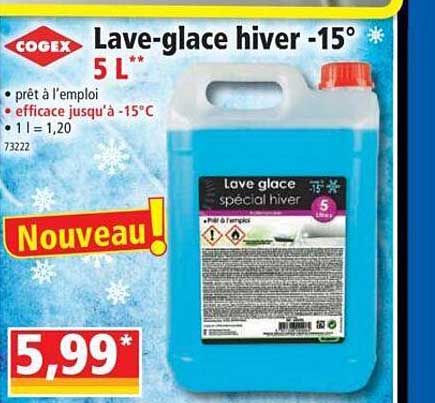 lave-glace hiver -15° 5l cogex