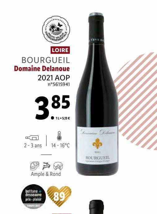 Loire Bourgueil Domaine Delanoue 2021 Aop