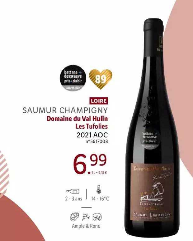 loire saumur champigny domaine du val hulin les tufolies 2021 aoc