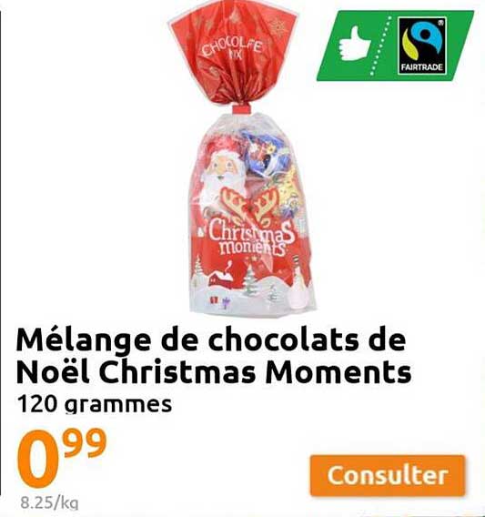 mélange de chocolats de noël christmas moments