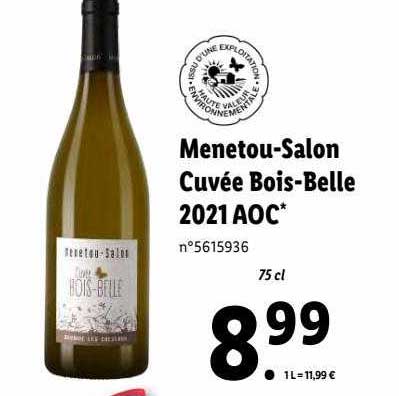 menetou-salon cuvée bois-belle 2021 aoc