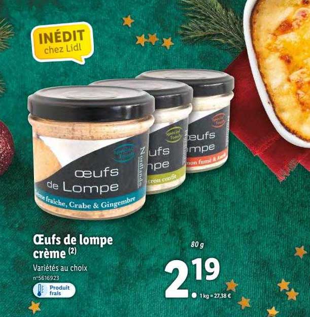 œufs de lompe crème