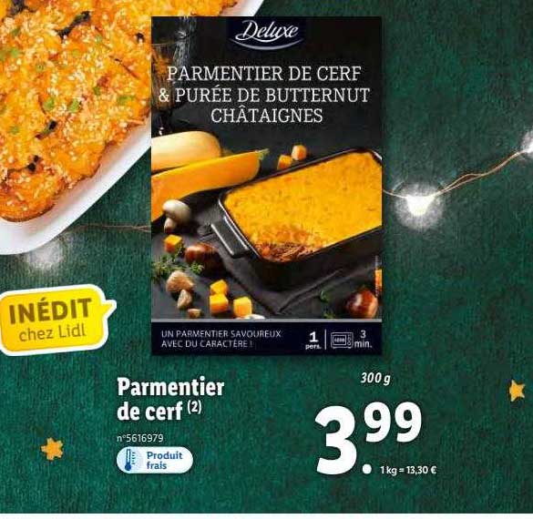 parmentier de cerf deluxe