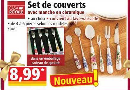 Set De Couverts Avec Manche En Céramique Casa Royale