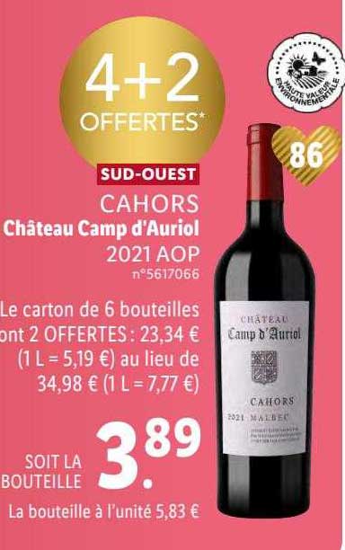 sud-ouest cahors château camp d'auriol 2021 aop