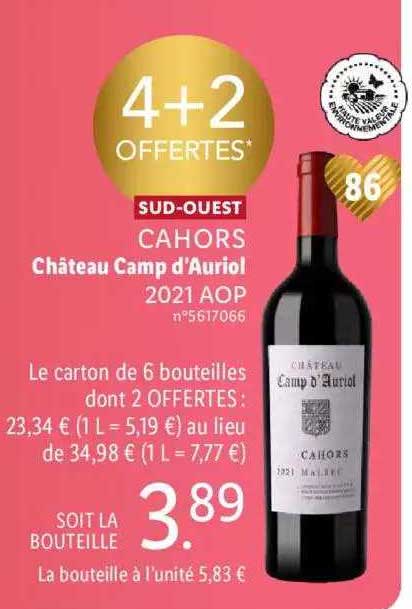sud-ouest cahors château camp d'auriol 2021 aop