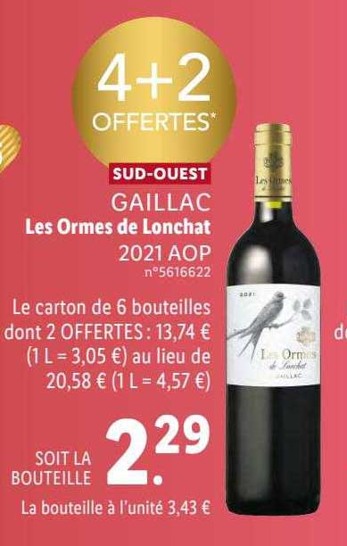 sud-ouest gaillac les ormes de lonchat 2021 aop