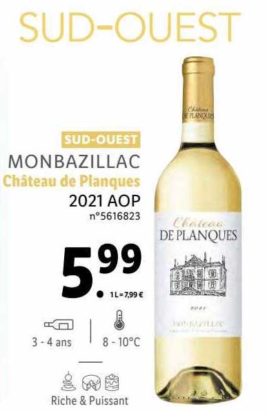 sud-ouest monbazillac château de pianques 2021 aop