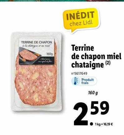 terrine de chapon miel châtaigne