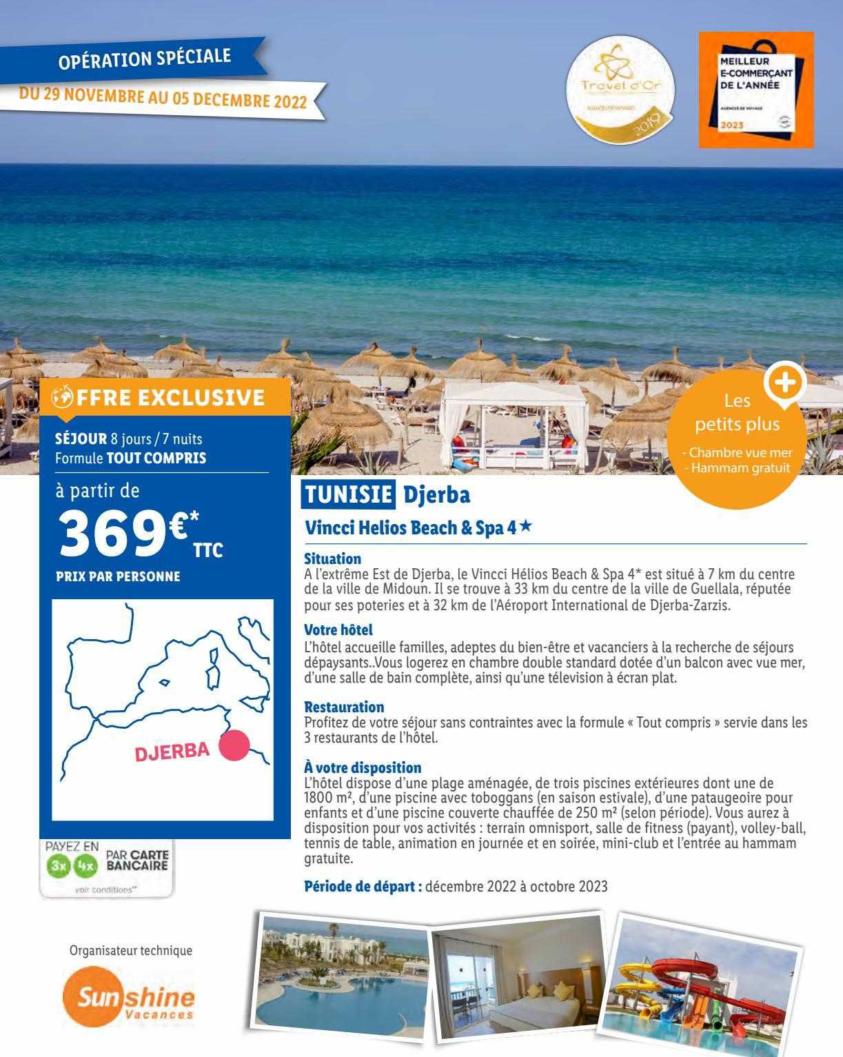 tunisie djerba : vincci helios beach & spa 4*