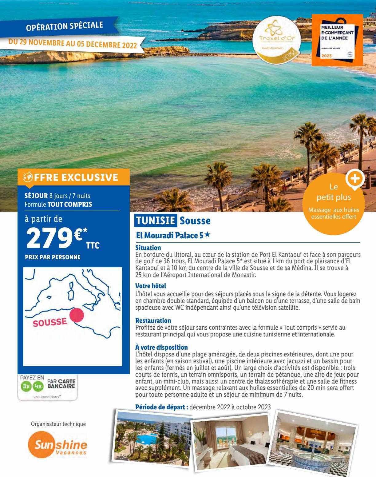 tunisie sousse : el mouradi palace 5*