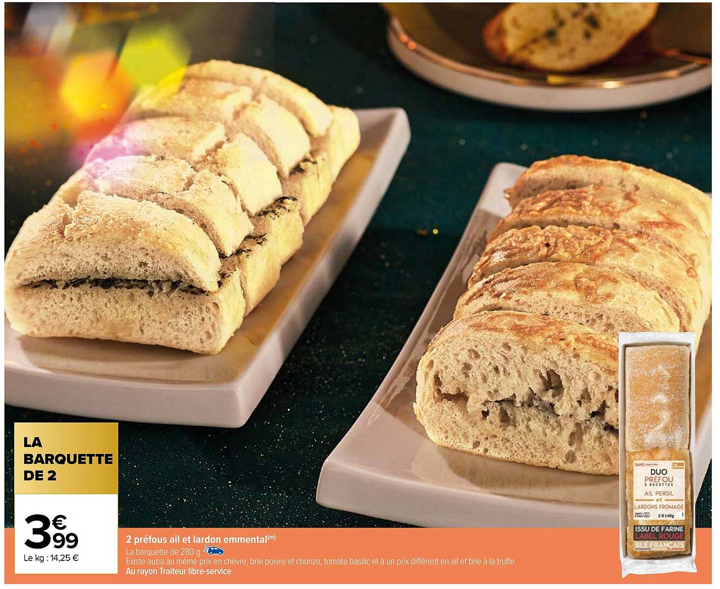 2 Préfous Ail Et Lardon Emmental
