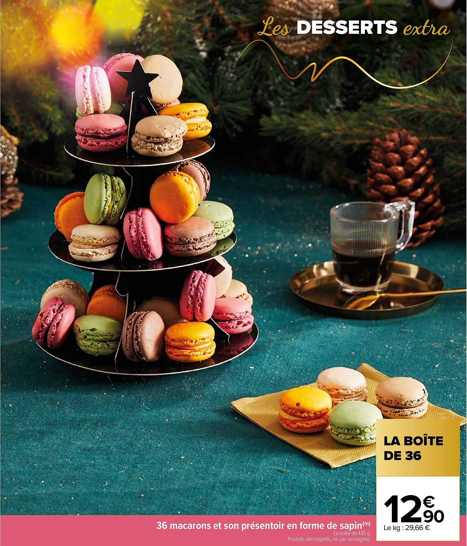 36 Macarons Et Son Présentoir En Forme De Sapin