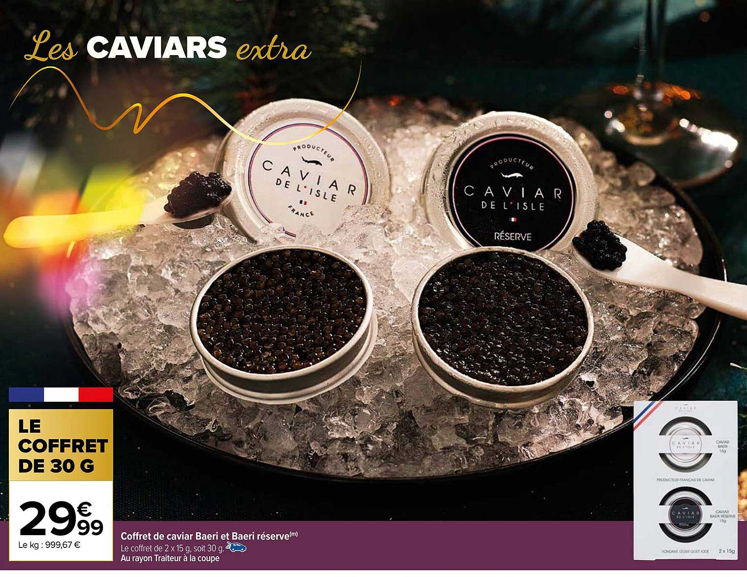 Coffret De Caviar Baeri Et Baeri Réserve