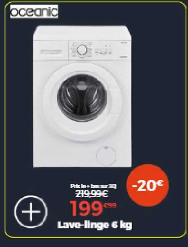 lave-linge 6 kg océanic