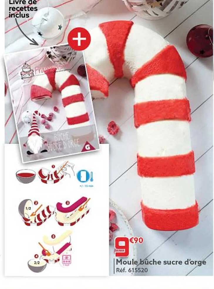 moule bûche sucre d'orge