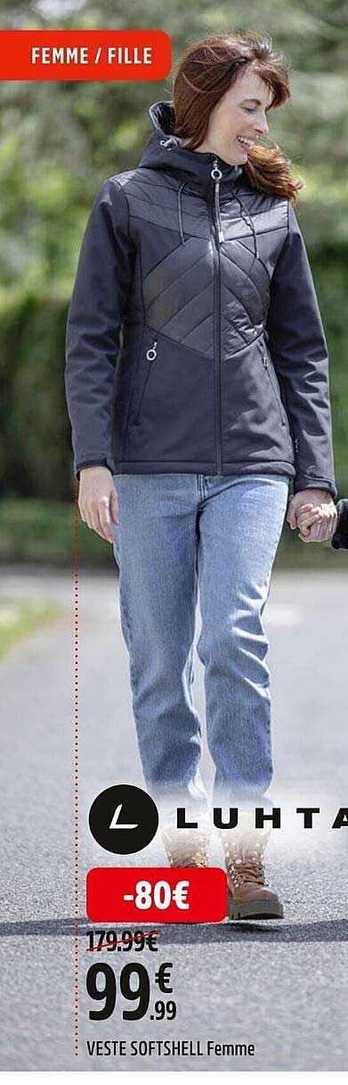 veste softshell femme luhta