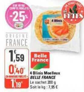 4 Blinis Moelleux Belle France