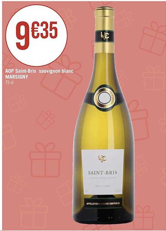 aop saint-bris sauvignon blanc marsigny