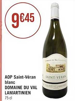 aop saint-véran blanc domaine du val lamartinien
