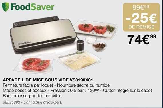 Appareil De Mise Sous Vide Vs3190x01 FoodSaver