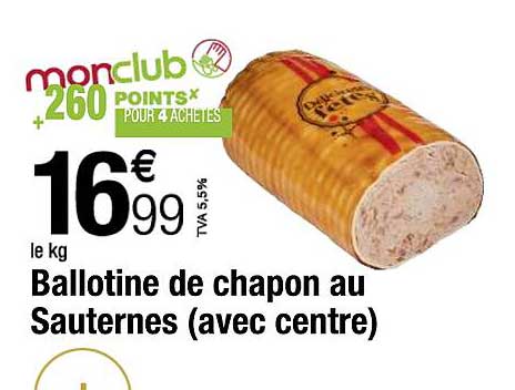 ballotine de chapon au sauternes (avec centre)