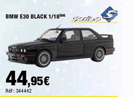bmw e30 black 1/18ème