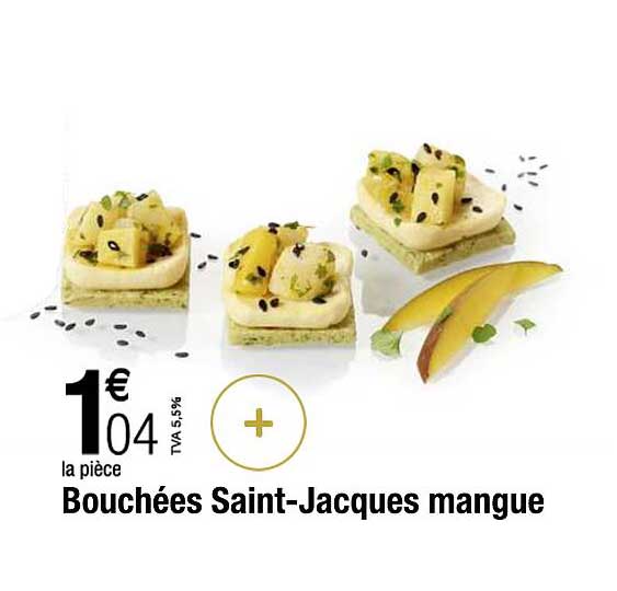 bouchées saint-jacques mangue