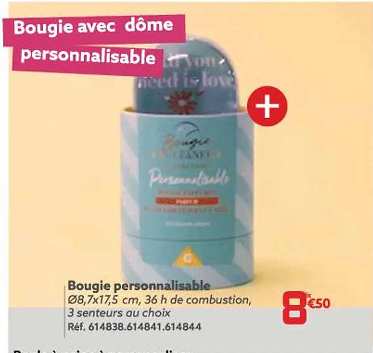 Bougie Personnalisable