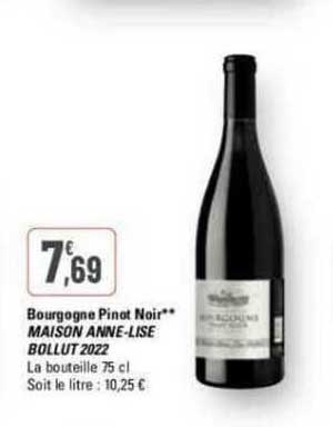bourgogne pinot noir maison anne-lise bollut 2022