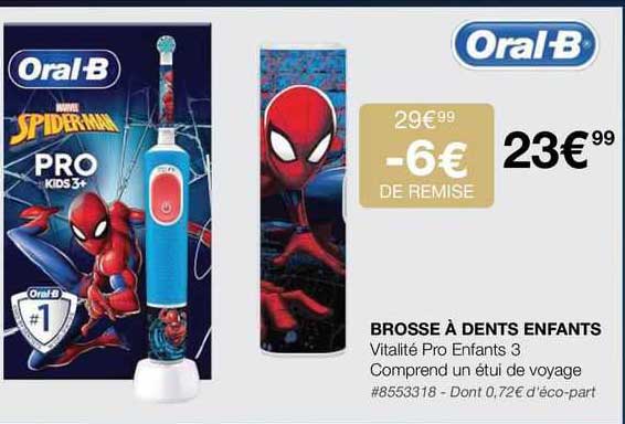 brosse à dents enfants oral-b