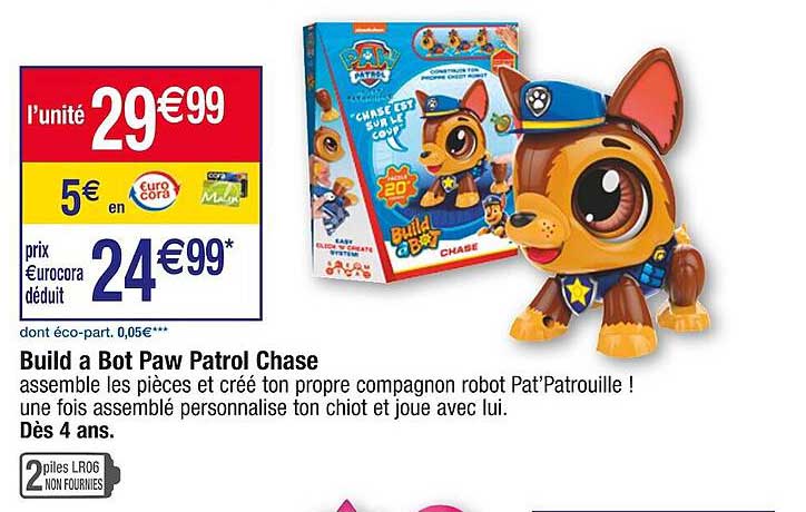build a bot paw patrol chase