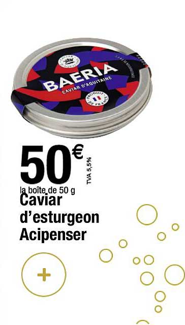 caviar d'esturgeon acipenser