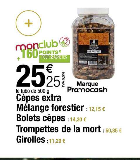 cèpes extra mélange forestier, bolets cèpes, trompettes de la mort, girolles