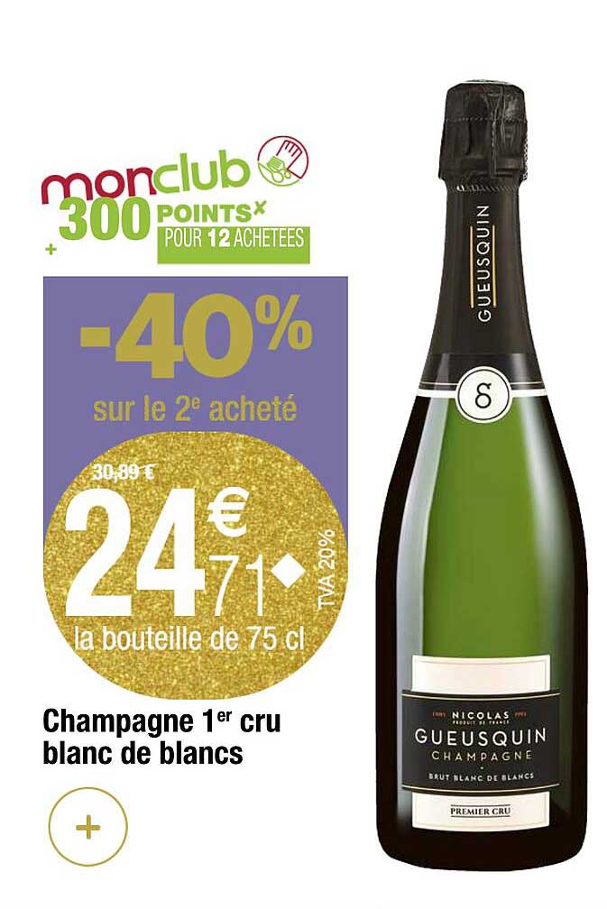 champagne 1er cru blanc de blancs