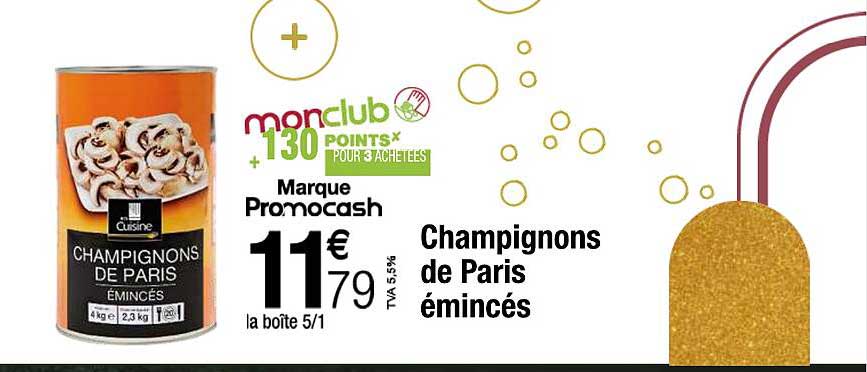 Champignons De Paris émincés