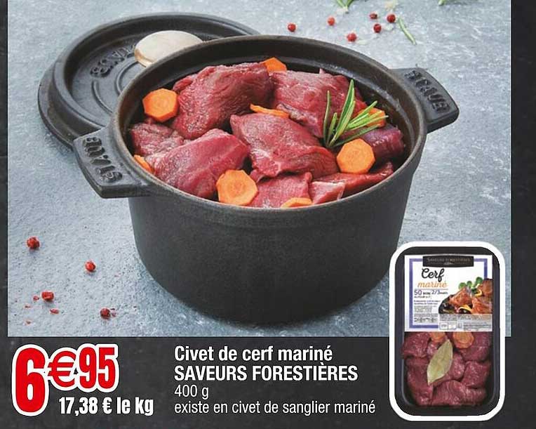 civet de cerf mariné saveurs forestières