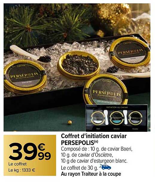 coffret d'initiation caviar persepolis
