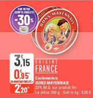 coulommiers bons mayennais