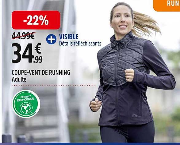 coupe-vent de running adulte