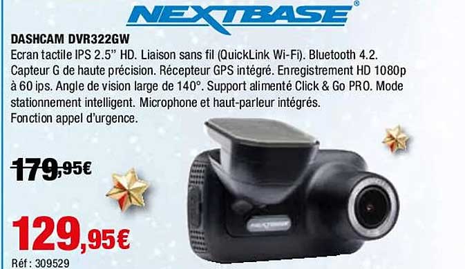dashcam dvr322gw nextbase