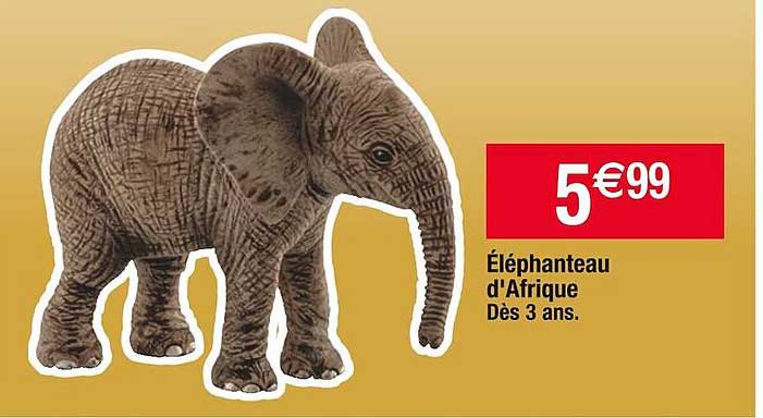 éléphanteau d'afrique