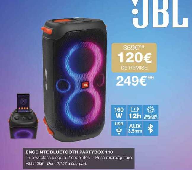enceinte bluetooth partybox 110