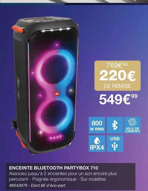 enceinte bluetooth partybox 710