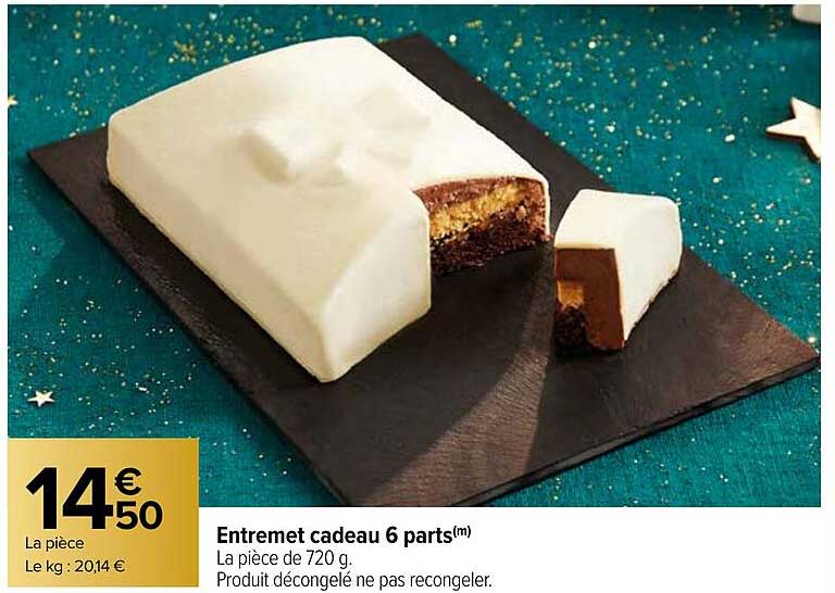 entremet cadeau 6 parts
