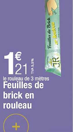 feuilles de brick en rouleau