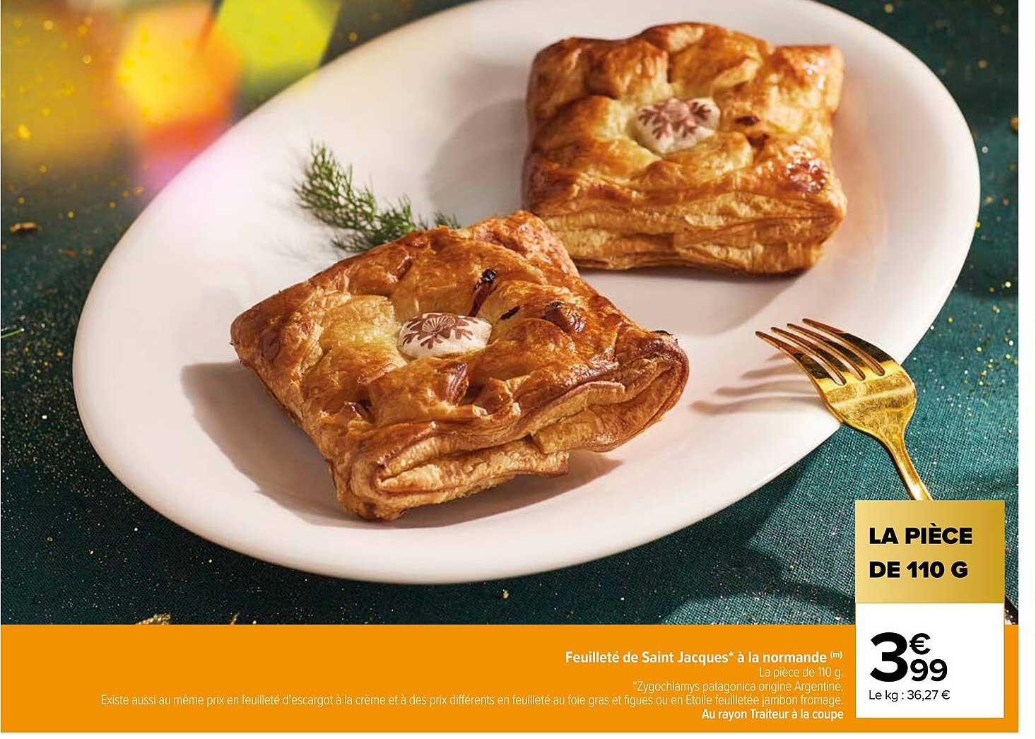 feuilleté de saint jacques à la normande