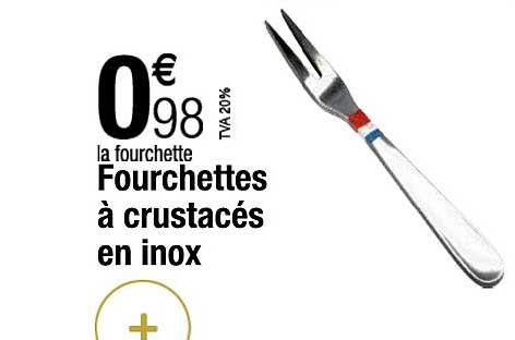 fourchettes à crustacés en inox