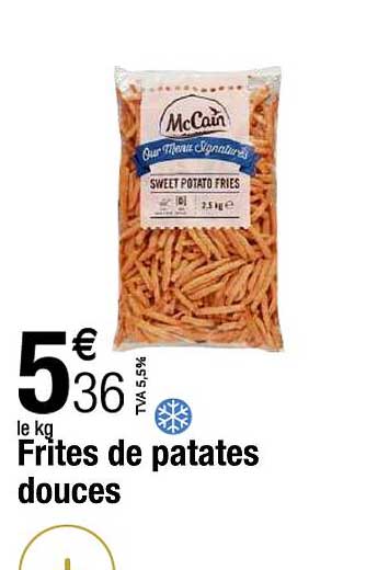 frites de patates douces