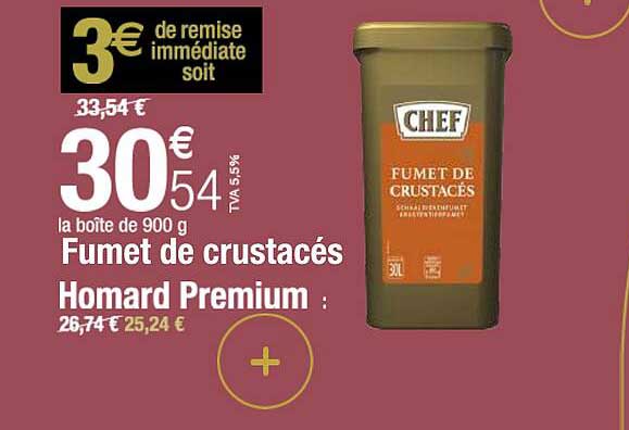 fumet de crustacés homard premium